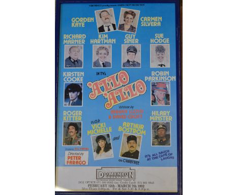 Framed 'Allo Allo' Dominion Theatre poster print 