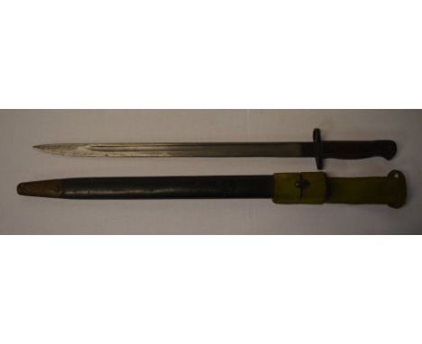 1907 pattern Wilkinson stamped bayonet, with scabbard