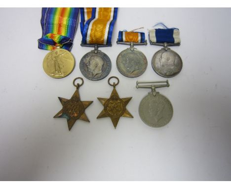 Pair: BRITISH WAR & VICTORY MEDALS (BZ 5348 A.J.George. Sig.R.N.V.R.)¦Pair: BRITISH WAR MEDAL (R. Wells, Service with the Roy