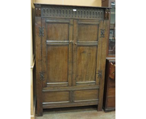 A Regency rosewood Chiffonier of small proportions with low mirror back fronted by turned columns, pair of brass lattice and 