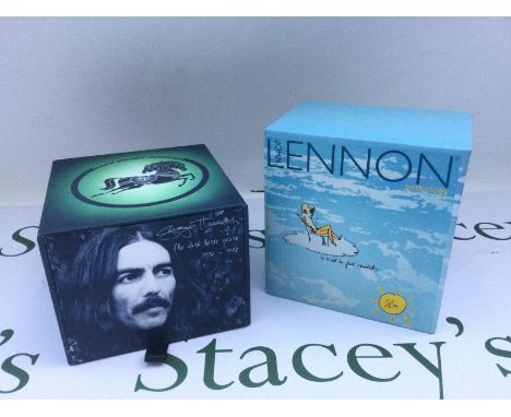 A George Harrison 'The Dark Horse Years' CD/DVD box set and a John Lennon 'Anthology' CD box set (2).
