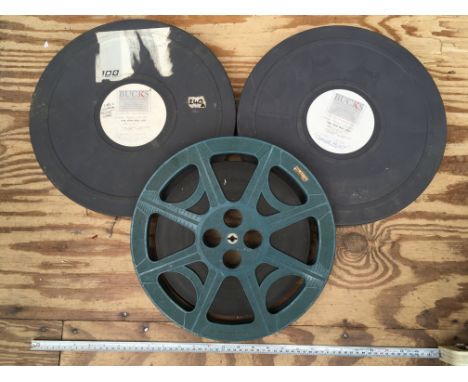 Two cans of film reels for the 1991 movie 'The Pope Must Die' plus an extra unidentified reel. Untested.