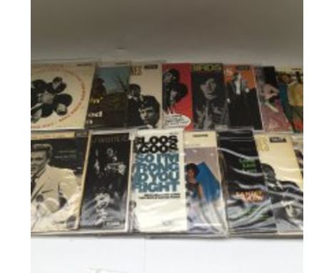 A collection of EPs by various artists from the 1960s onwards including The Rolling Stones, Billy Fury, Yardbirds, Bob Dylan 