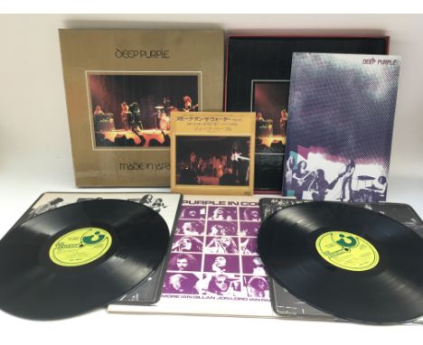 A Deep Purple 'Made In Japan' multi CD/DVD/EP box set and a 'Deep Purple In Concert' 2LP (2).