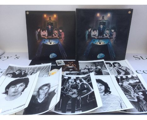 A Wings 'Back To The Egg' promotional pack containing the LP, 8 publicity photos with captions affixed to the reverse, five t
