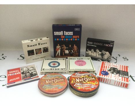 A collection of mod related CD box sets comprising mainly Small Faces examples.