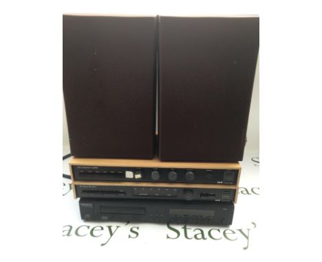 An A&R Cambridge A60 amplifier and T21 tuner plus an Arcam Alpha One CD player, Neal 102 cassette recorder and a pair of spea