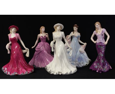 A Royal Worcester figure, for Compton &amp; Woodhouse, With all my Heart, 4,011/12,500, certificate, boxed; others similar, E