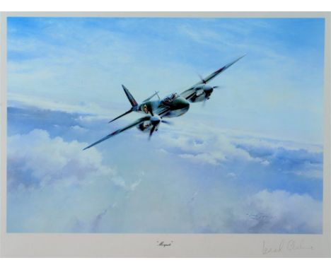 ROBERT TAYLOR (BRITISH, B.1946) 'Mosquito', colour print, published by The Military Gallery, Bath, signed by Group Capt. Leon