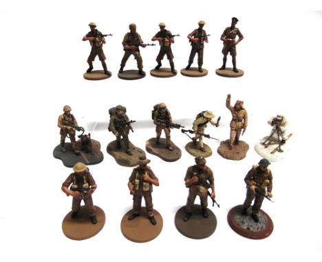 ASSORTED METAL MODEL SOLDIERS  by Oryon (8), Corgi (6), and another (1), all unboxed, (15). 