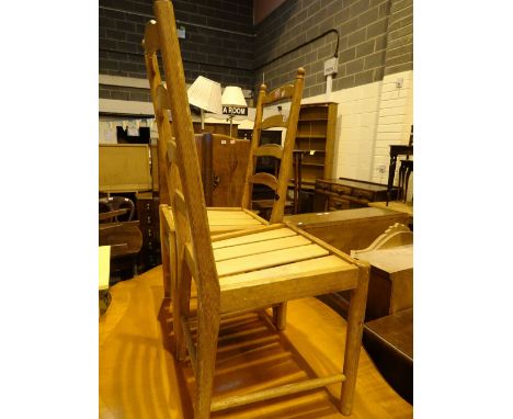 Pair of Ercol bar back dining chairs