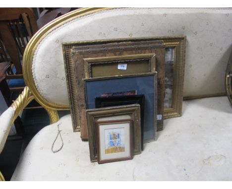 A MISCELLANEOUS COLLECTION of prints, watercolours etc together with a pair of tapestry fragments hunting scenes possibly 19t