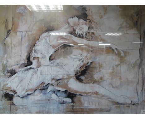STUDY OF A BALLERINA 
Coloured Print
74cm x 100cm