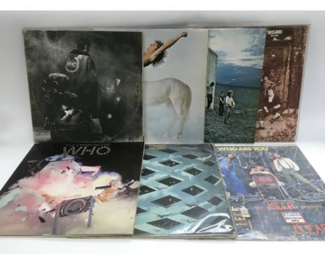 Seven LPs by The Who and related including 'Tommy', 'Who Are You?', 'Quadrophenia' and others.