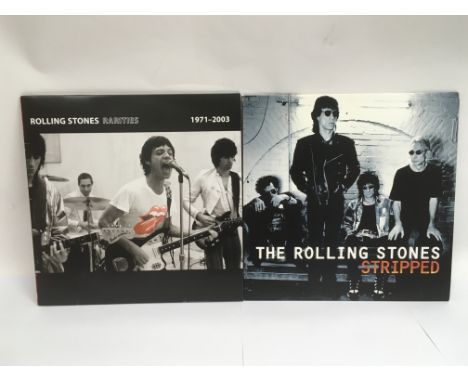 Two Rolling Stones LPs comprising 'Stripped' and 'Rarities 1971-2003'. Condition NM.