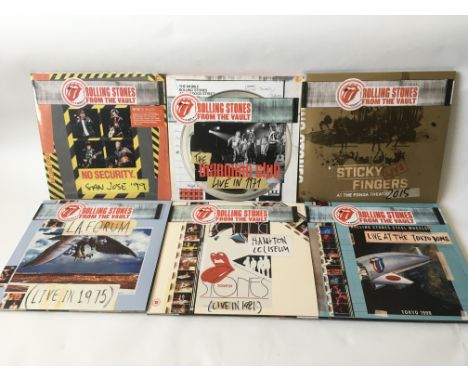 Six Rolling Stones 'From The Vault' 180g LP sets including a sealed example, all NM or mint.