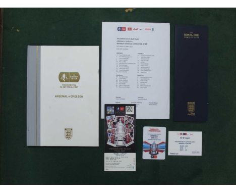 2017 F.A Cup Final, limited edition hardback programme 184 of 450 Arsenal v. Chelsea, with a match ticket, priority pass, tea