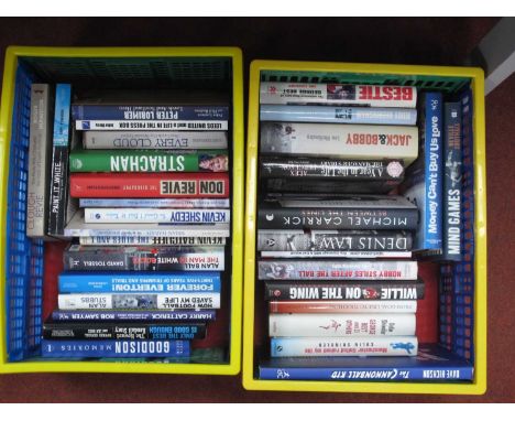 Football Books - Manchester United, Leeds United and Everton including Best, Law, Jack &amp; Bobby, Strachan, Revie, Godison 