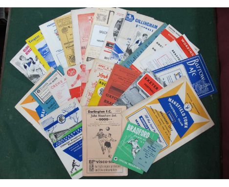 1962-3 Bradford City Away Programmes, including at Bradford P.A - Bradford Championship, Oxford, Rochdale, York, Oldham F.A C