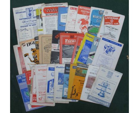 1950's Programmes, including 56-7 Manchester City v. Bremen, 57-8 Bradford City v. Gateshead, 58-9 Leeds v. Wolves, 59-60 Wol