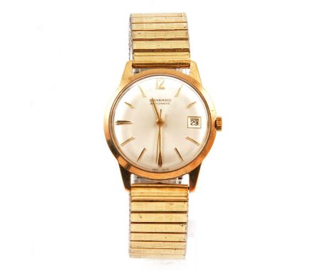 Garrard - a gentleman's presentation automatic wristwatch, 28mm champagne raised baton dial with Arabic 12 numeral and date a