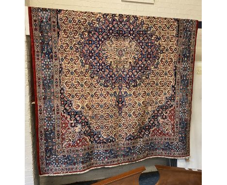 FINE NORTH EAST PERSIAN MOUD CARPET 315CMS X 218CMS