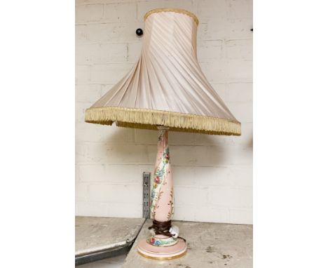 PORCELAIN FLORAL TABLE LAMP