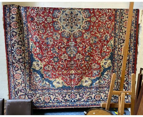 FINE CENTRAL PERSIAN ISFAHAN CARPET 400CMS X 300CMS