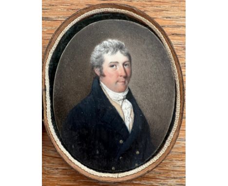 GEORGIAN PORTRAIT MINIATURE 5.5CM X 7CM - ORIGINAL CONDITION