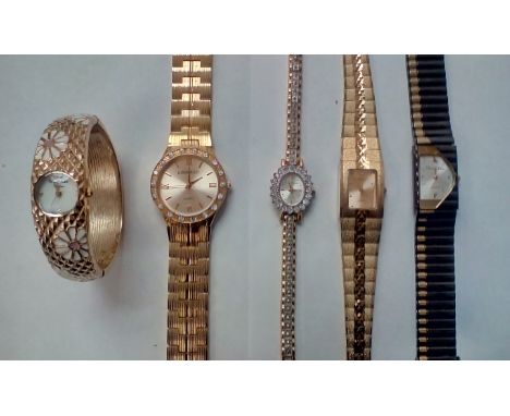 Group of five good quality ladies wristwatches to include Christian Dior, Marcel Drucker etc 