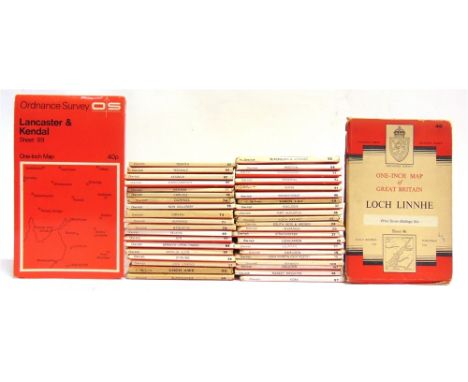 [MAPS]  Seventy-five Ordnance Survey One-Inch folding maps.