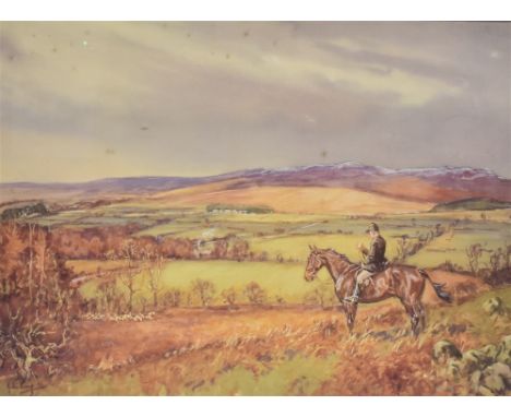 AFTER JOHN KING  Hunting. A set of four colour prints including The Duke of Beaufort's in Badminton Park, 29.5 x 40cm (4)