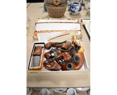 A collection of tobacco smoking pipes, to include Barling, Thorburn, Willmer, Byford 139 R, Ogdens, Dunhill 5215 Chestnut, to