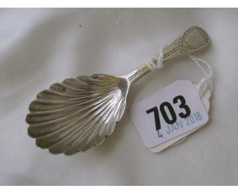 Georgian OE pattern caddy spoon Lon. 1792 by      CS&WF 12g        