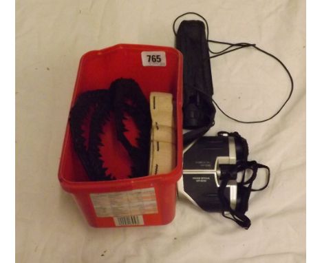A folding chainsaw and machine gun belt for a .30 browning etc 