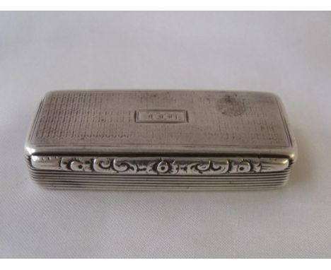Georgian snuff box 2.5” wide Birm. 1828 48g    
