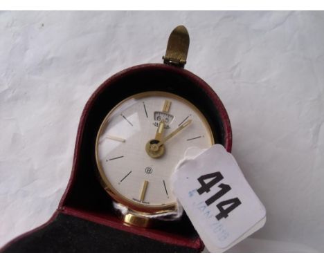 A Jaeger Lecoultre bed side clock      