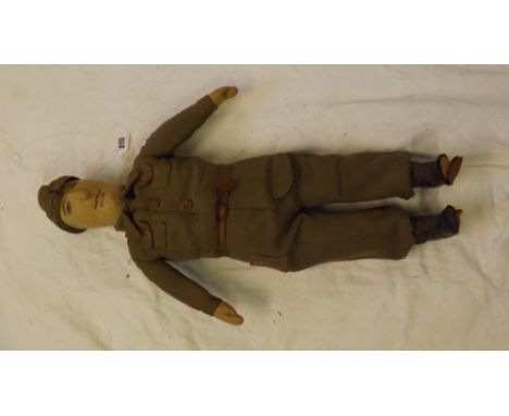 A Home Guard model of a soldier     