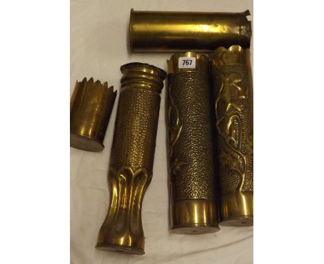Quantity of trench art artillery cases      
