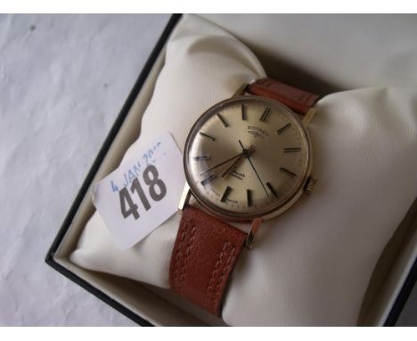 Rotary gents 9ct wrist watch      