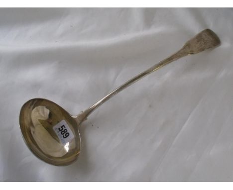 George III fiddle pattern soup ladle London 1808 by Eley  Fern, and Shauner 210g      
