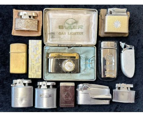Collection of Assorted Vintage Lighters including Varaflame, Ronson, Calibri etc 