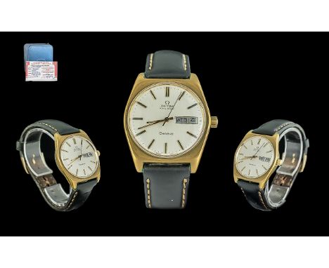Omega - Gents GTS Model Gold on Steel Automatic Geneve Wrist Watch, Date of Watch 1972, With Day / Day Display Window, Calibe