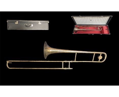 Music Interest - Vintage Trombone in Fitted Case.  