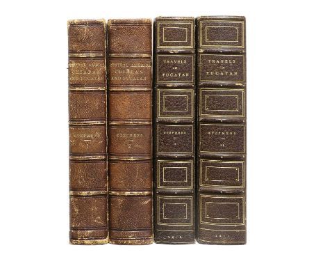 Stephens (John L.).Incidents of Travel in Central America, Chiapas, and Yucatan.New York: Harper &amp; Brothers, 1841, two oc