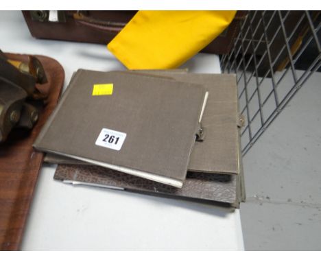 Two vintage sketch books with contents relating to W Frith (artist) and a collection of old photographs