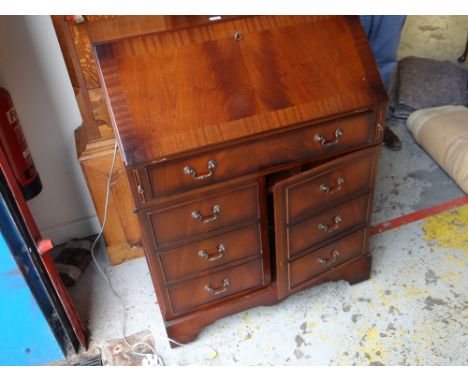 A period High Fidelity Ltd regency bureau gramophone cabinet with gramophone