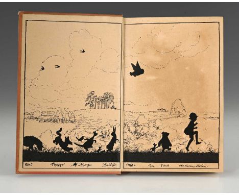 Milne, A.A., Shephard E.H (Illustrator), The House at Pooh Corner, 1928 first edition, Methuen &amp; Co, gilt-tooled pink clo