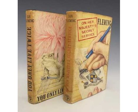 Fleming, Ian, You Only Live Twice, 1964 first edition, London, Jonathan Cape, publisher's imitation black cloth letter in sil
