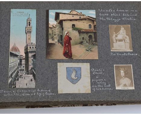 Ida Southwell Perrin (British, 1860-1953), 'A Month's Holiday in Florence, 1924', a sketch book containing landscapes, detail